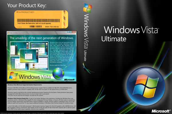 Windows Vista Ultimate 64bit Key