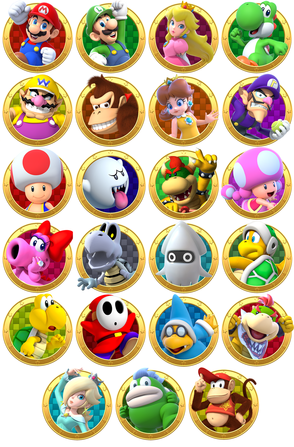 Mario Party Star Rush All Characters