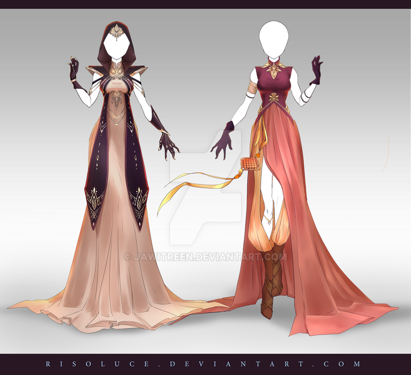 (CLOSED) Adoptable Outfit Auction 222 - 223 by JawitReen