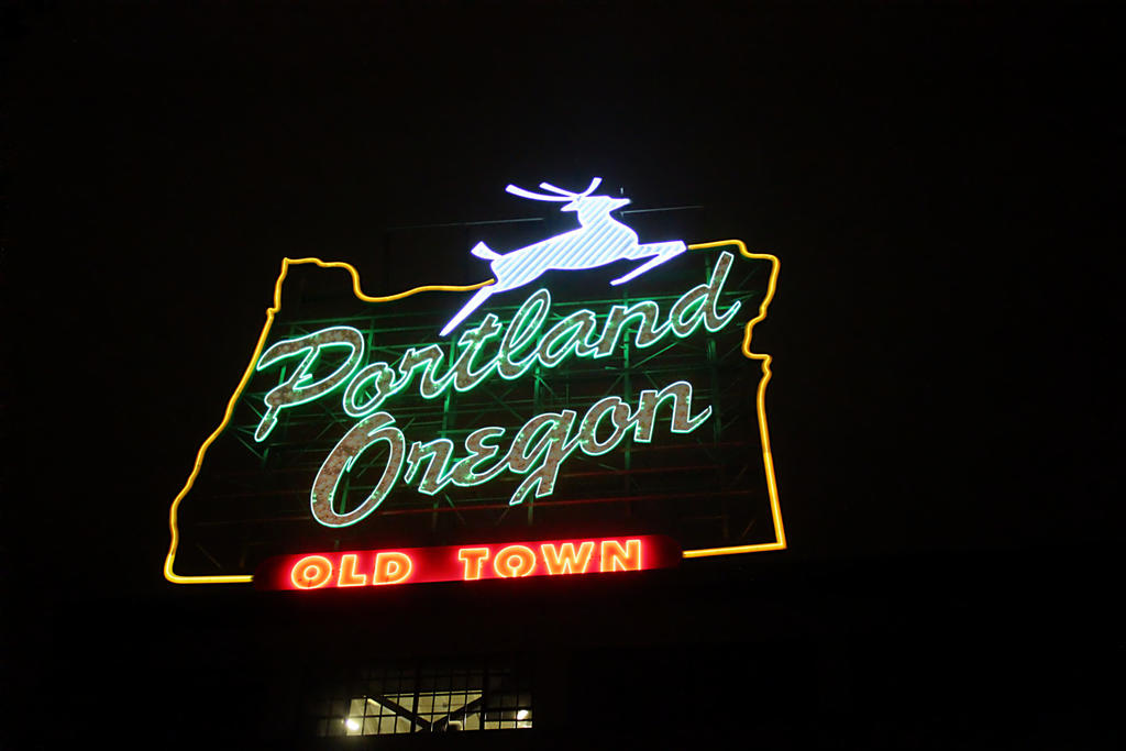Portland's famous neon sign