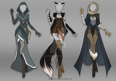 (CLOSED) Adoptable Outfit Auction 34-36 by JawitReen