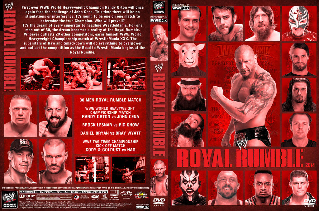 WWE Royal Rumble 2014 DVD Cover V3 by Chirantha