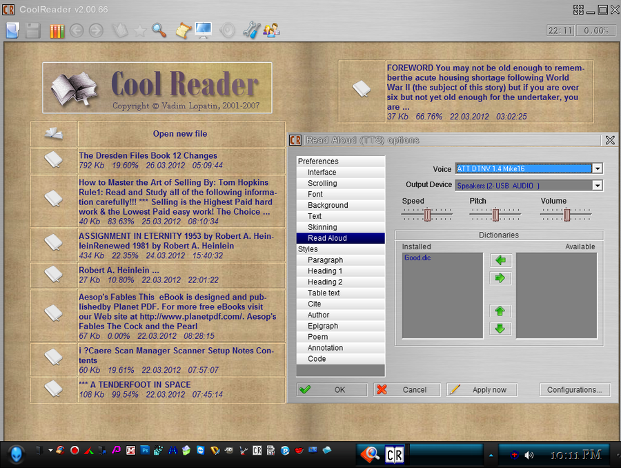 Win7 Ebook Text To Speech Ebook Reader by PC2012 on DeviantArt