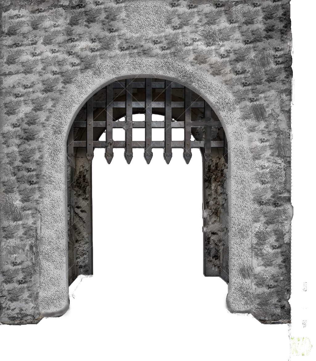 Medieval-castle-main-enter-gate-isolated-44864660 by lilmissxc on