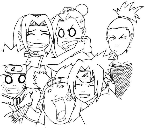 naruto team seven coloring pages - photo #19