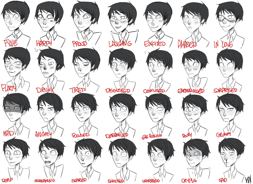 How To Draw Facial Expression 85