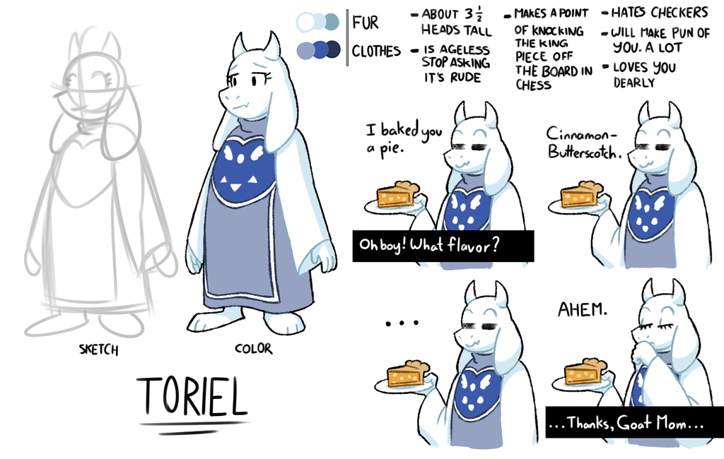 Toriel Reference Sheet by The-PaperNES-Guy on DeviantArt