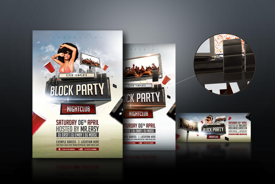 Block Party Flyer Template by pixelfrei on DeviantArt