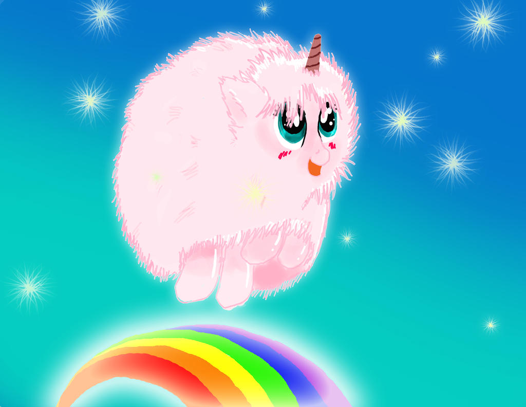 Pink fluffy unicorns dancing on rainbows   by spin art d6bdhye