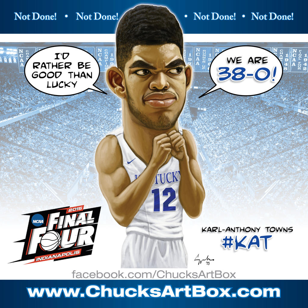 Karl-Anthony Towns Caricature Kentucky Wildcats by ChuckMullins on DeviantArt