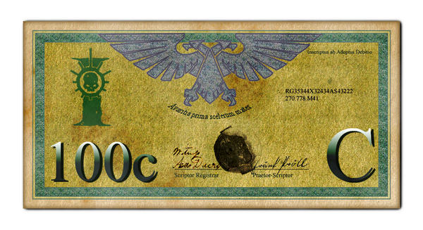 Imperial 100 Credit Bill