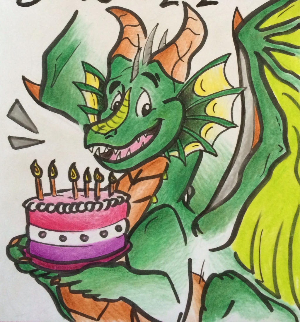 Printable Dragon Birthday Card - Printable Word Searches