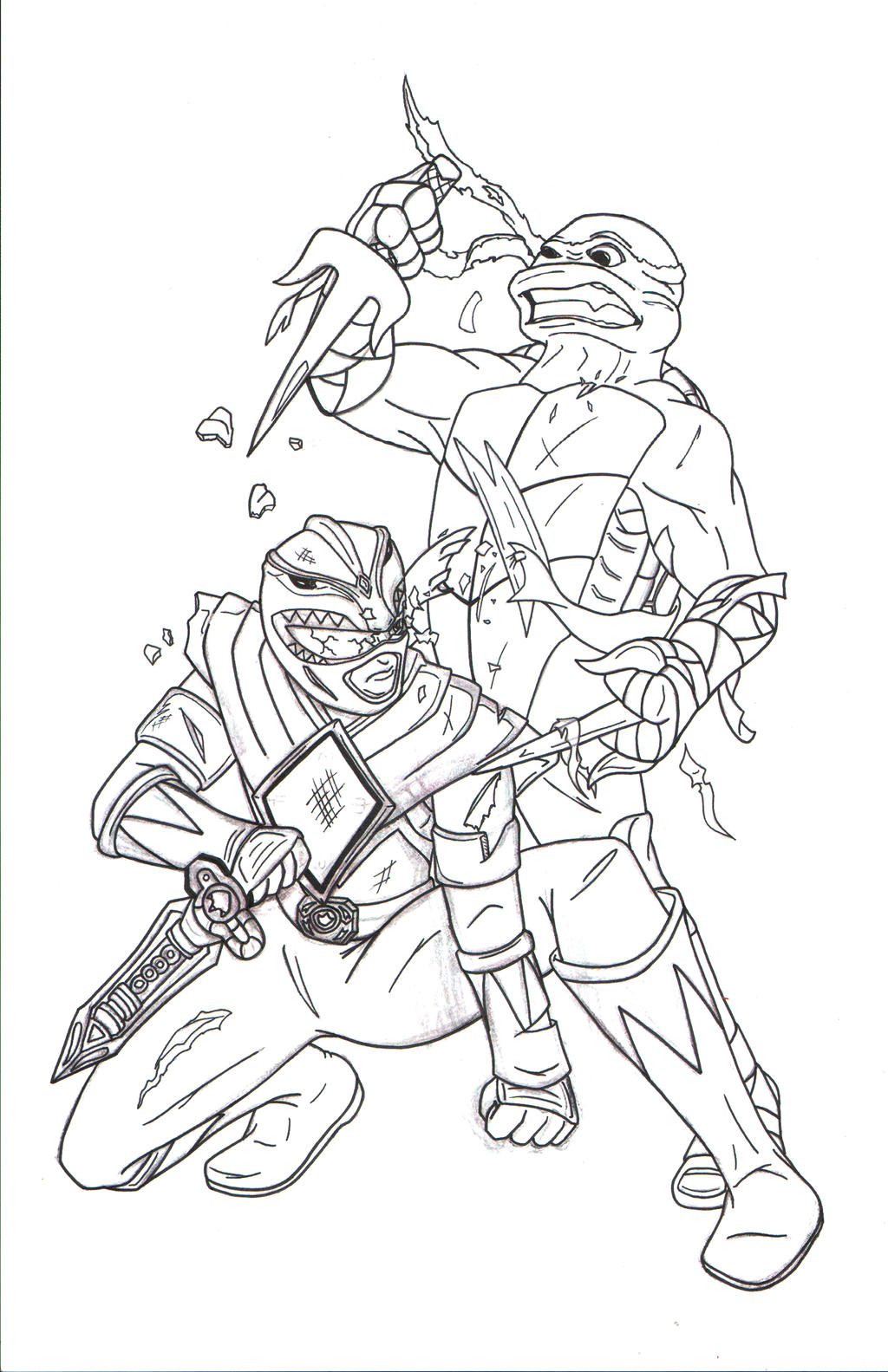 Mighty Morphin Power Rangers - Free Coloring Pages