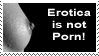 Erotica is not Porn stamp by deviantStamps