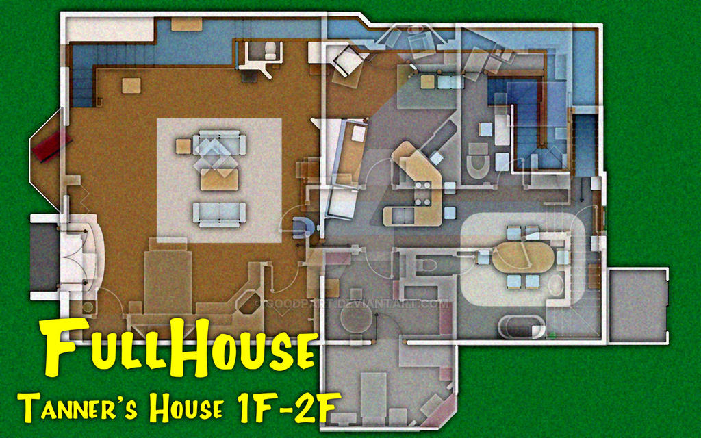 Full House Tanner's House Plan[1F+2F] by goodpart on